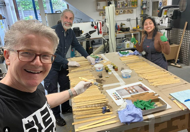 John Lee and Joe Holman with student