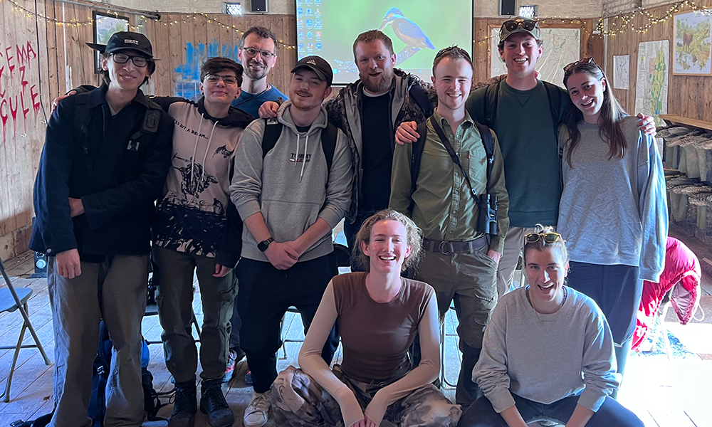 group of students smiling for camera