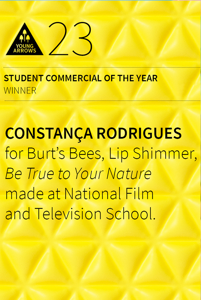 Young Arrows Awards winner graphic